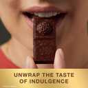 Ferrero Rocher Premium Dark Chocolate Hazelnut Bar, Valentine's Day Chocolate Gift, 8 Pack, 3.1 oz Each