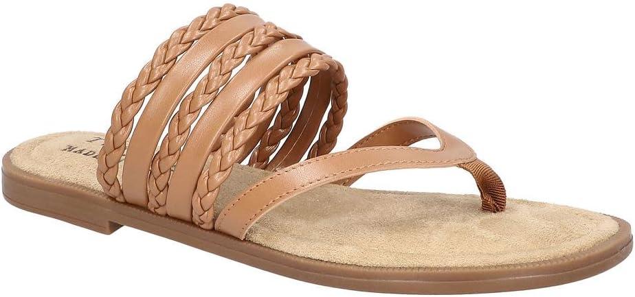 Women's Anji Flat Sandal, Tan, 10