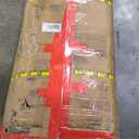 LITTLE TREE 75 Tall Arched Kitchen Pantry, Modern Wooden Kitchen Storage Cabinet with 2 Large Drawers, Arched Cabinet with Light Strip, Versatile Organizer for Dining Room, Black and Brown