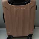 Travelers Club Chicago Hardside Expandable Spinner Luggage, Rose Gold, 22" Carry-On