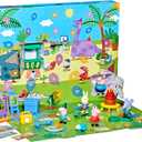 Peppa Pig George's Party Advent Calendar with 24 Surprise Toys and Stickers Including 5 Figures, Preschool Toys for Girls and Boys, Kids, Ages 3+ 