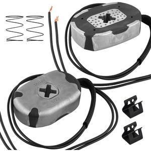 Trailer Brake Magnet,12"X2"Electric Brakes Assembly Replacement Designed Kit Fit 5200 to 7000 lbs Axles with Retainer Clips and Coil Springs RV Spindle Brake Parts 2 Sets