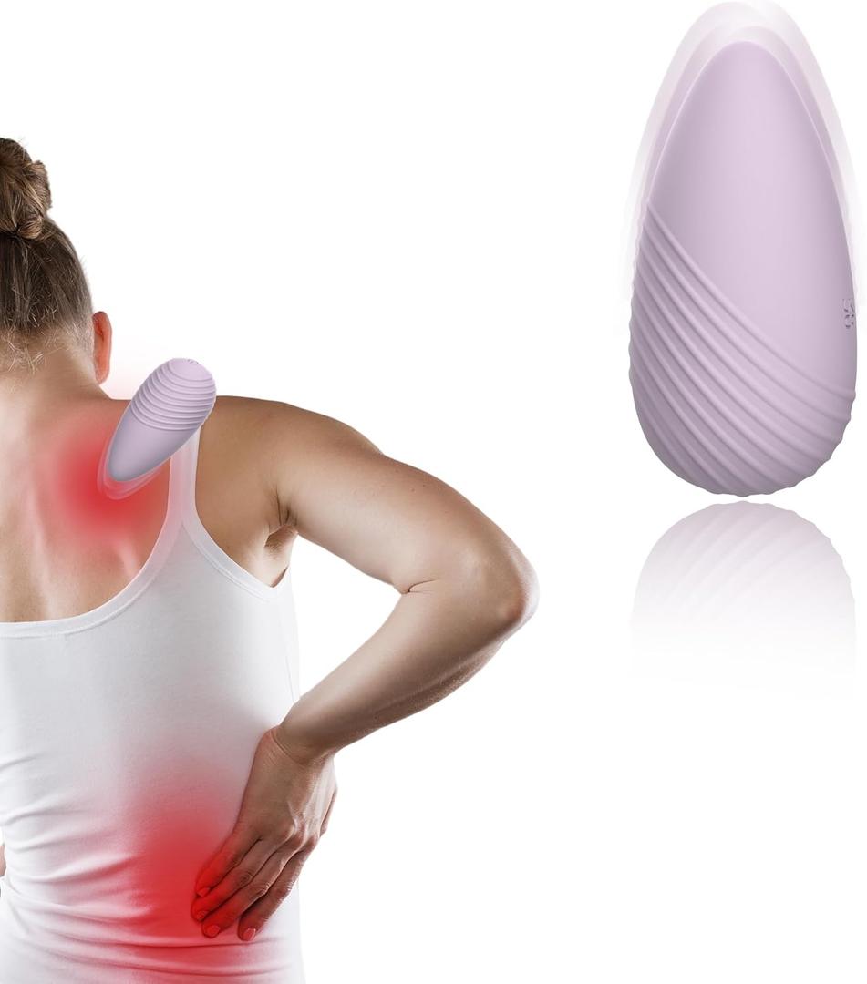 Handheld Portable Massage Balls for Myofascial Release, Trigger Point Therapy, Muscle Knots, and Yoga Therapy, Pain Relief & Muscle Shoulders, Neck, and Back Recovery - Light Purple
