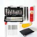 28Pcs 3D Printing Accessory Tools with Tool Bag for 3D Printer Modeler Basic Tools Diverse 3D Print Nozzle Cleaning Kit Mini Rotary Tool 3D Printer Tools for Remove/Trim (28, Medium Size)