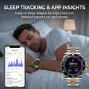 Nexus Pro Smartwatch for Men, Rugged Titanium Design, Bluetooth Calling, Health Monitor, Compatible with iOS Android