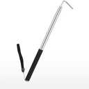 scottchen PRO RV Awning Rod Opener Easy Reach Telescopic Puller 13-3/4" to 44-3/4" Stainless Steel Silver & Black - 1pack