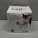 Catit LED Flower Fountain with Triple Action Filter, Cat Drinking Water Fountain, 3 L (9.0 x 8.3 x 7.7 Inches)