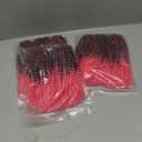 Super Short Passion Twist Crochet Hair for Black Women and Kids-6 Inch 7 Packs Ombre Pink Pre-Looped Pre-twisted Passion Twist Hair, Bob Spring Kinky Twist Bohemian Curl(6"- 7 Pieces, TPink)