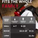 FORCEFIELD Shoe Crease Preventer - Foam Crease Protector for Shoes & Boots - Fits Inside Toe Box, Prevents Creasing - Adhesive Strips for Secure Fit - Fits Kids Size 4-7, Womens 5-12, Mens 8+ (Medium)