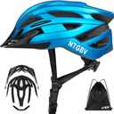 Adult Bike Helmet for Men/Women with Helmet Bag 2 Removable Moisture-Wicking Liners & Visors Lightweight Shockproof Adjustable CPSC/ASTM Safety Certified for Road/Commute/MTB