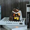 Dog Memorial Gifts, Pet Loss Sympathy Gift,Custom Dog Statue Hand-Sculpted Remembrance Candle Holder to Honor a Beloved Who Passed Away