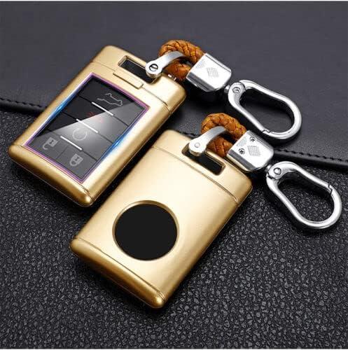 Car Remote Key Fob Case Cover Keychain For CADILLAC Escalade CTS XTS DTS SLS (Gold)