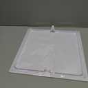 RenoEZ Access Panel For Drywall - 12x12 inch - No Tools Required - Wall Hole Cover - Access Doors For Drywall - Spring Loaded for Wiring | HVAC | Plumbing - Textured White (1)