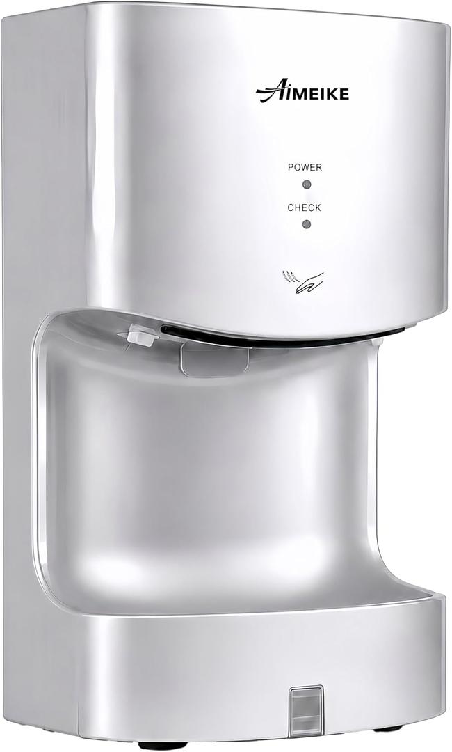 Automatic Commercial Hand Dryer with Drip Tray, 110-130V, 1300W