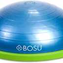 Bosu Balance Ball Exercise Trainer, Home Gym Equipment w/Guided Workouts & Pump, 26" Inflatable Fitness Platform for Strength Training, Standing, Balancing, and Core Workout, 25 inches in diameter