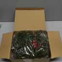 Wreath 30 cm red Berries and Pine Cones with Snow