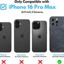 SU - iPhone 16 Pro Max Premium Gray Suede Magnetic Case - SU.Shield Slim & Protective Design, Compatible with MagSafe, Wireless Charging - Suede, Case for iPhone 16 Pro Max (6.9") (Dark Grey (Suede))