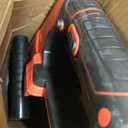 Electric Weed Wacker Cordless Eater Battery Powered String Trimmer, with 2Pcs 21V Battery 5 Types Blades Lightweight Grass Trimmer Edger Lawn Tool, Push Wheeled No-String Trimmer for Garden Yard