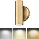 2-Light Wall Light, Brass Gold Wall Sconce, Indoor Up and Down Wall Lamp for Bedroom Bathroom Stair Entryway (1 Pack), WL4830-2W-BB