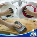 MR.SIGA Microfiber Cleaning Cloth, All-Purpose Cleaning Towels, Pack of 6, Size 13.8 x 15.7 in (Grey)