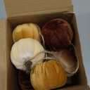 8.2 ft Fall Pumpkins Garland Halloween Faux Harvest Pumpkin Banner Thanksgiving Colorful Pre Assembled Hanging Garland for Autumn Farmhouse Home Decor(Brown Series,Velvet,Classic)