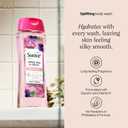 Suave Moisturizing Body Wash, with Sweet Pea Violet and Vitamin E Extract, No Parabens, No Phtahaltes, 18 Oz Pack of 6