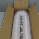2 1/2" x 10' PVC Clear Dust Collection Hose, Puncture Resistant Fume Collection Hose with 4 Pieces Stainless Steel Clamps, Suitable for Dust Woods Debris Collection (2.5 Inch  10 Feet)