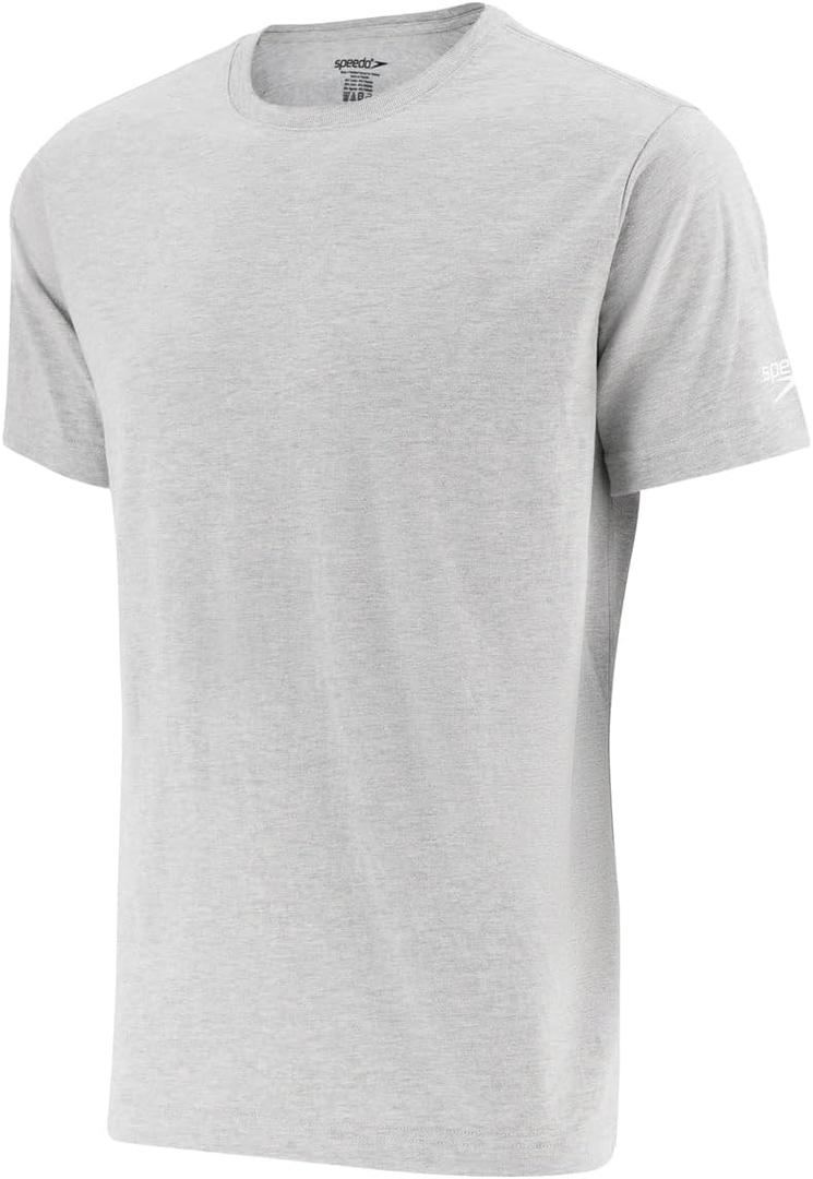 Speedo 87202261069XL Youth Short Sleeve Tee Medium Heather Grey XL
