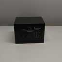 Bonsaii Safe Box with Electronic Keypad, Steel Security Lock Box with Key, 0.23 Cubic Feet, 9.06" W x 6.69" D x 6.69" H, Small Hidden Safe for Cash Jewelry