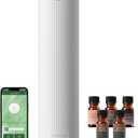 Scent Diffuser Starter Kit  Waterless Essential Oil Diffuser for Home, 1500 Sq.Ft Coverage Scent Air Machine, Smart Auto Mode Hotel Collection Diffuser with Cold Air Tech (White)