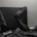 Large Dog Car Seat,Back Seat Extender for Dogs,Waterproof Medium Dog Seat Cover for Backseat, Pet Bed for Car Hammock,(Black-L)