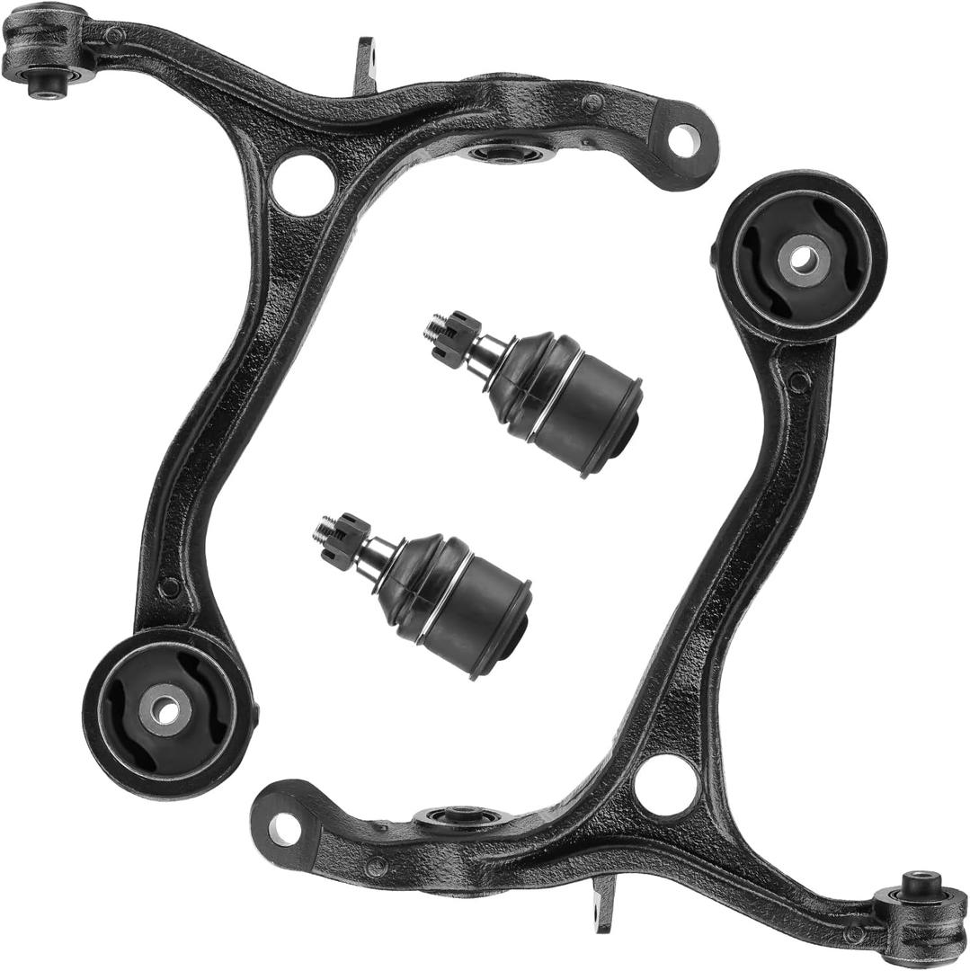 Front Lower Control Arm + Ball Joint for Acura TSX 2009-2014, Honda Accord 2008-2012, Driver & Passenger Side, Suspension Kit K641112 K641113 K500081, 4Pcs