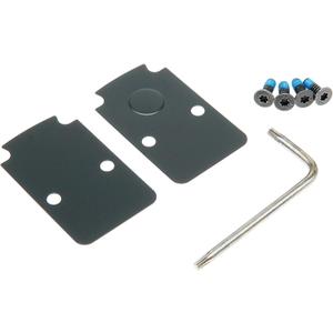 DPP Titanium Mounting Kit/Anti Flicker Sealing Plate Kit Compatible with Trijicon RMR/SRO Glock MOS and Springfield OSP Models (Black Gen2)