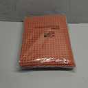 MIULEE Orange Set of 2 Waffle Bathroom Rugs, Boho Bath Rugs Non Slip Washable, Super Absorbent Bath Mats, Ultra Soft Rubber Backed Shower Mats for Bathroom Floor, Tub, 17"x24"+20"x32"