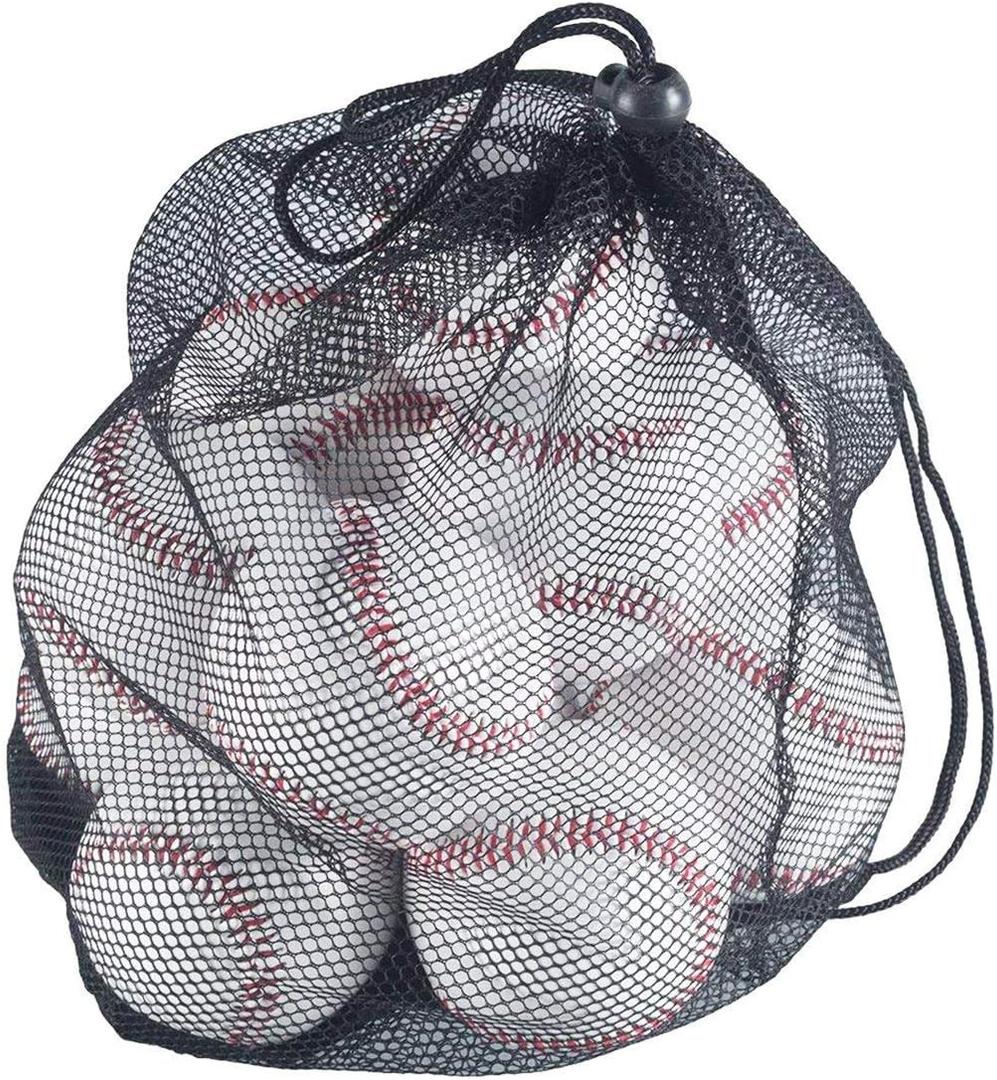 Tebery 12 Pack Standard Size T-Ball Training Baseballs, Reduced Impact Kids Safety Baseball, Unmarked & Soft Practice Baseballs for League Play, Pitching, Hitting, Batting, Fielding, Autograph
