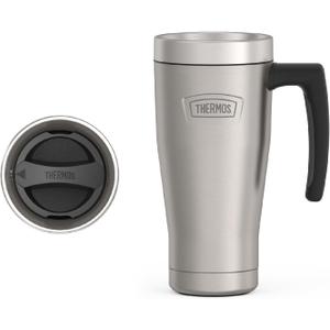THERMOS ICON SERIES, Stainless Steel Mug, Matte Stainless Steel, 16 oz
