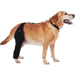 Dog Recovery Sleeve Back Leg Waterproof Diving Material,Dog Leg Sleeve to Stop Licking and Biting Firm and Secure, Adjustable Size, 2.5mm Thick Comfortable Alternative to Cone Collars (Large)