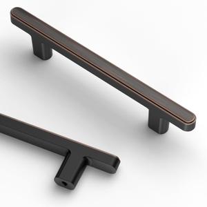 Asidrama 10 Pack 3.75 Inch(96mm) Oil Rubbed Bronze Kitchen Cabinet Handles, Cabinet Pulls Kitchen Cabinet Hardware for Cupboard Drawer Pulls