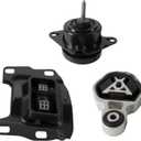 Set of 3 Engine Motor Trans Mount 2.0L Compatible with Explorer-Auto 2012-2015 Car Engine Support Transmission Mounts Kit Replace A5634 A5612 A5614