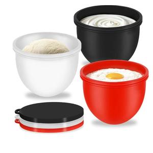 3Pcs Upgraded Silicone Mixing Bowl Liners for Kitchen Aid Tilt-Head 5QT Stand Mixers, Thickened Food-Grade Inserts, Non-Slip Silicone Mixing Bowl Liners, Dishwasher-Safe for Baking & Cooking