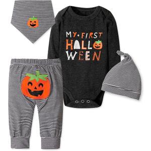Baby Boy Clothing Sets Pant Sets My First Halloween (Black)