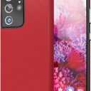 Crave for Galaxy S21 Ultra Case, Shockproof Protection Dual Layer Case for Samsung Galaxy S21 Ultra 5G (6.8 inch) - Red