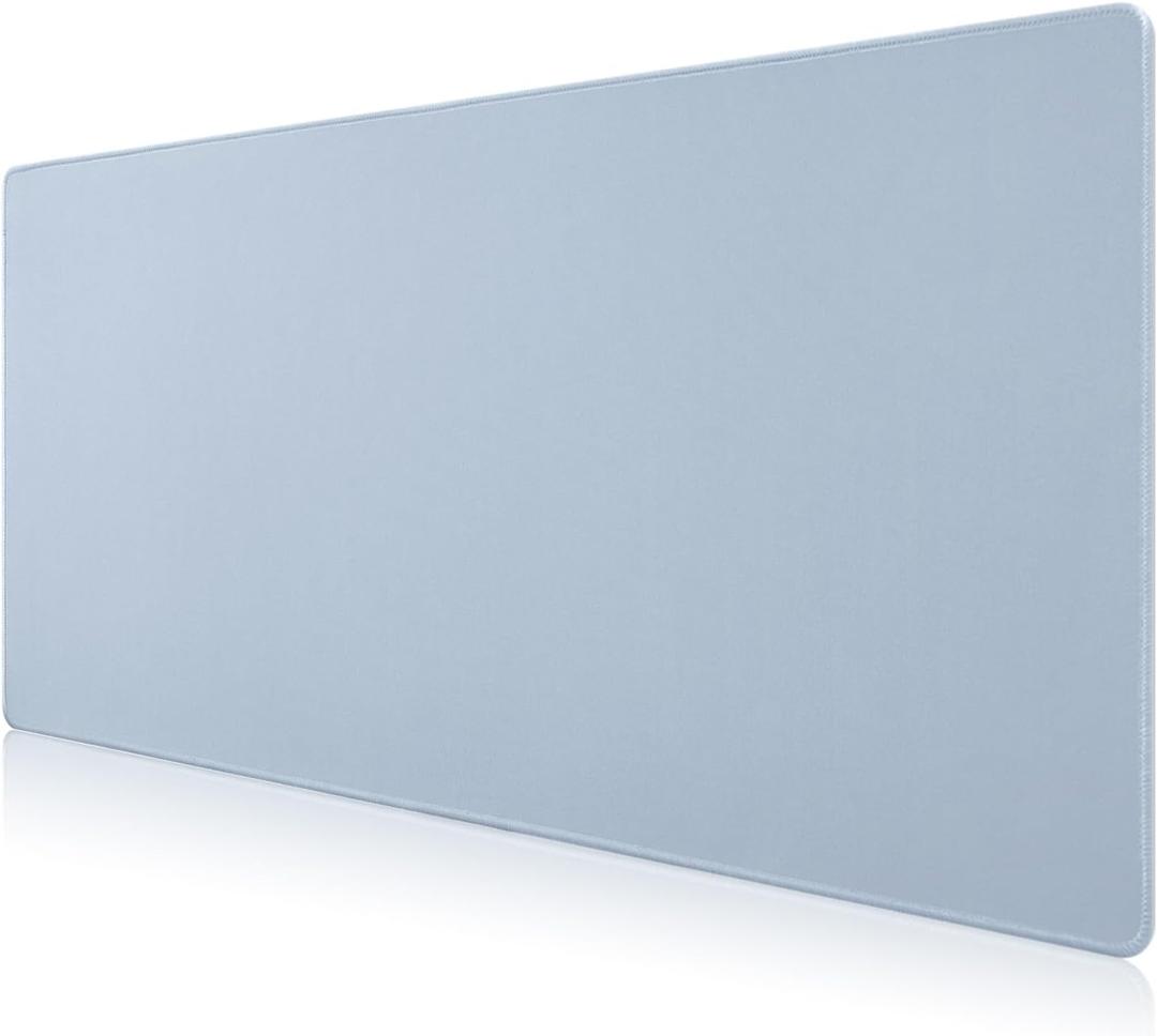 Big Mouse Pad Gaming, Stitch Mouse Pad, Pad for Keyboard and Mouse, Large Mouse Mat, Spill-Proof Surface and Anti-Skid Base, XXXL 35.4 x 15.8 90 x 40cm (12 Grey)