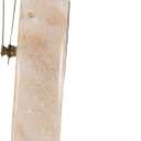 Bloomingville Decorative Half Moon Marble Mantel Clock, Beige and Black