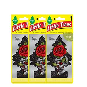 LITTLE TREES Car Air Freshener | Hanging Paper Tree for Home or Car | Rose Thorn | 1 Pack