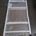 Frameless Shower Door, 36" W 78" H Fixed Shower Glass Panel with Clamps, 3/8" (10mm) Glass Shower Doors, Clear Tempered Bathroom Shower Screen in Polished Chrome Finish (Silver)