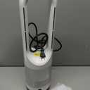 Bladeless Tower Fan, 1400W Space Heater & 40W Cooler Fan Combo with Remote, 80Oscillation, 8 Speeds and 3 Heating Modes, 9H Timer, LED Display, Fast Safety Heat and Quiet for Bedroom, Kitchen, Office