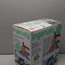 Ingenuity Deluxe Comfort Folding Baby Booster - Adjustable Height - Cushioned - Lightweight, Blue Green- 6M-3Y