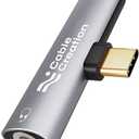 CableCreation USB C to 3.5mm Headphone and Charger Adapter, 2 in 1 Type-C to 3.5mm Audio Hi-Res with PD Fast Charge, USB C to Aux with Charging Dongle for iPhone 16 15 Pro Max, Galaxy 24+, Pixel, iPad