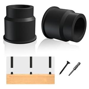 100 Pack Baluster Connectors for 3/4" OD Round Deck Balusters, Black Nylon Pre-drilled Baluster Adapter for Deck, Stair, and Porch Railing Hardware Indoor Outdoor